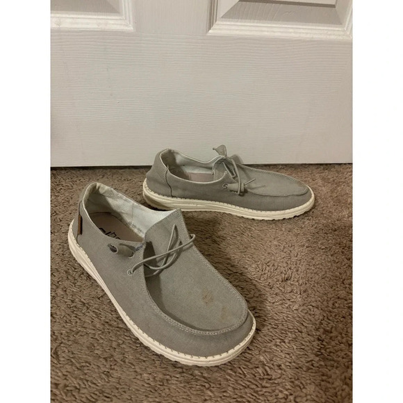 Hey Dude Wendy grey Slip-On shoes sz 8 - Picture 1 of 10